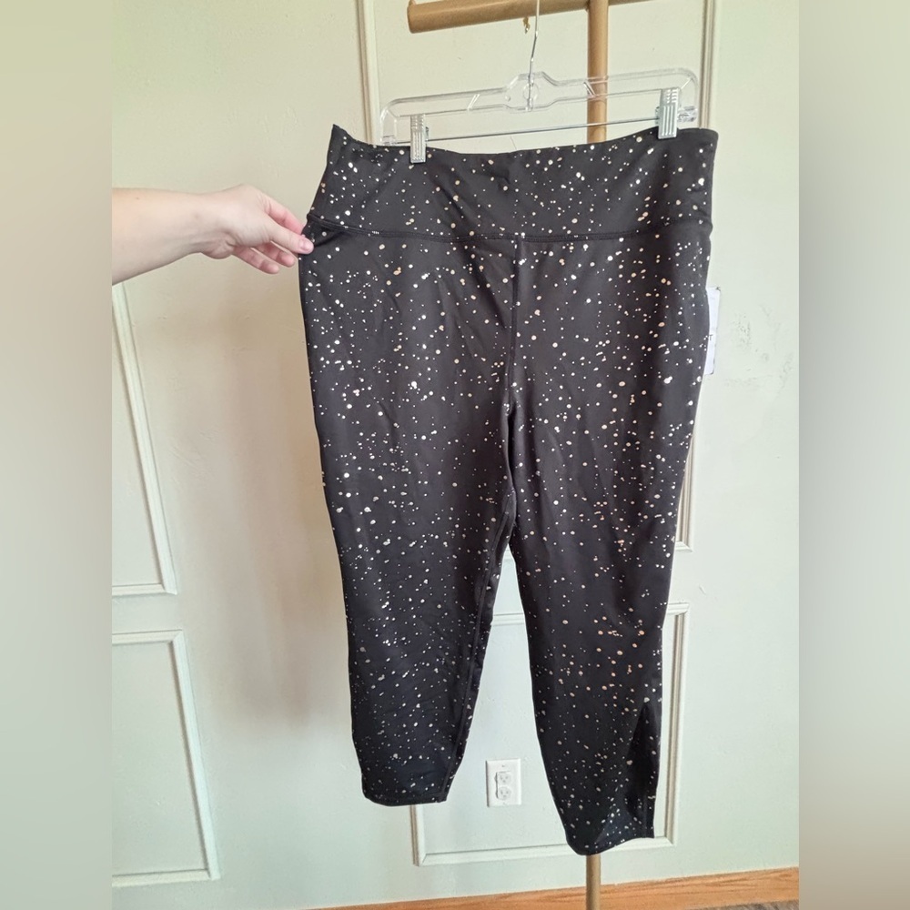 Nine West High Waisted Leggings Black / White MSRP $80 - Picture 2 of 4